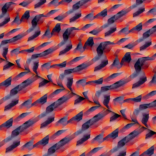 Mid Century Mod Geometric Pattern 9 Quilting Cotton Fabric