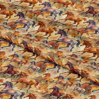 Wild Horses Pattern 11 Quilting Cotton Fabric