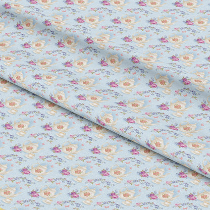 Pink Tea Party Pattern 6 Quilting Cotton Fabric