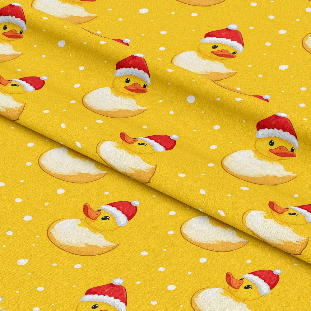 Christmas Rubber Ducks Pattern 1 Quilting Cotton Fabric