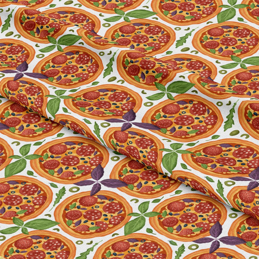 Pizza Pattern 3 Quilting Cotton Fabric