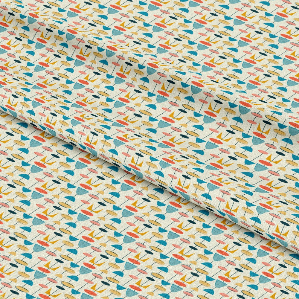 1950s Atomic Age Pattern 8 Quilting Cotton Fabric