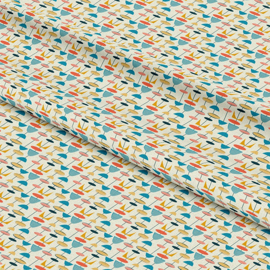 1950s Atomic Age Pattern 8 Quilting Cotton Fabric