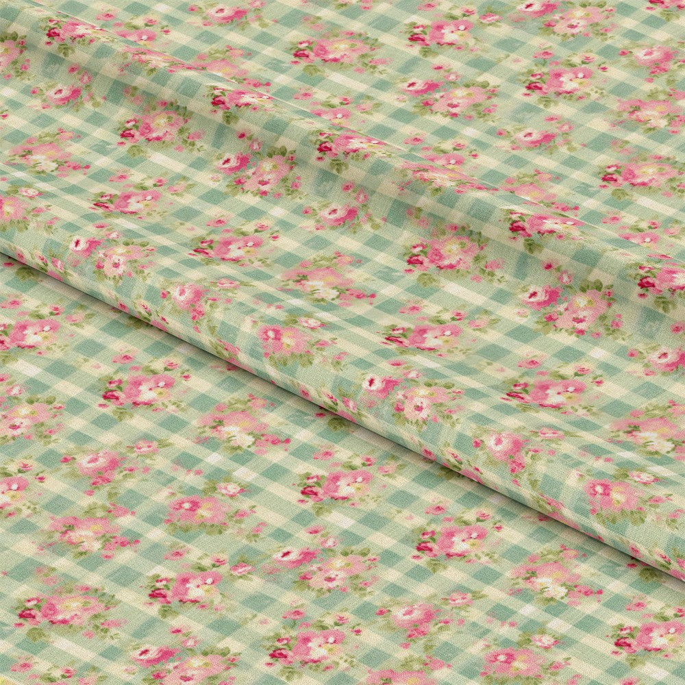 Country Girl Plaid Pattern 11 Quilting Cotton Fabric
