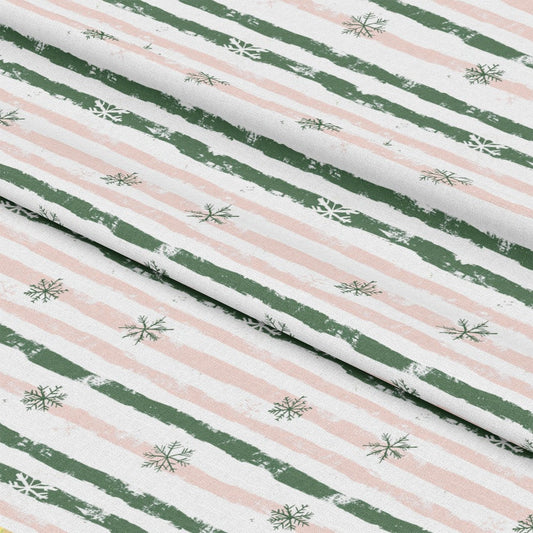 Sweet Pink Christmas Pattern 3 Quilting Cotton Fabric