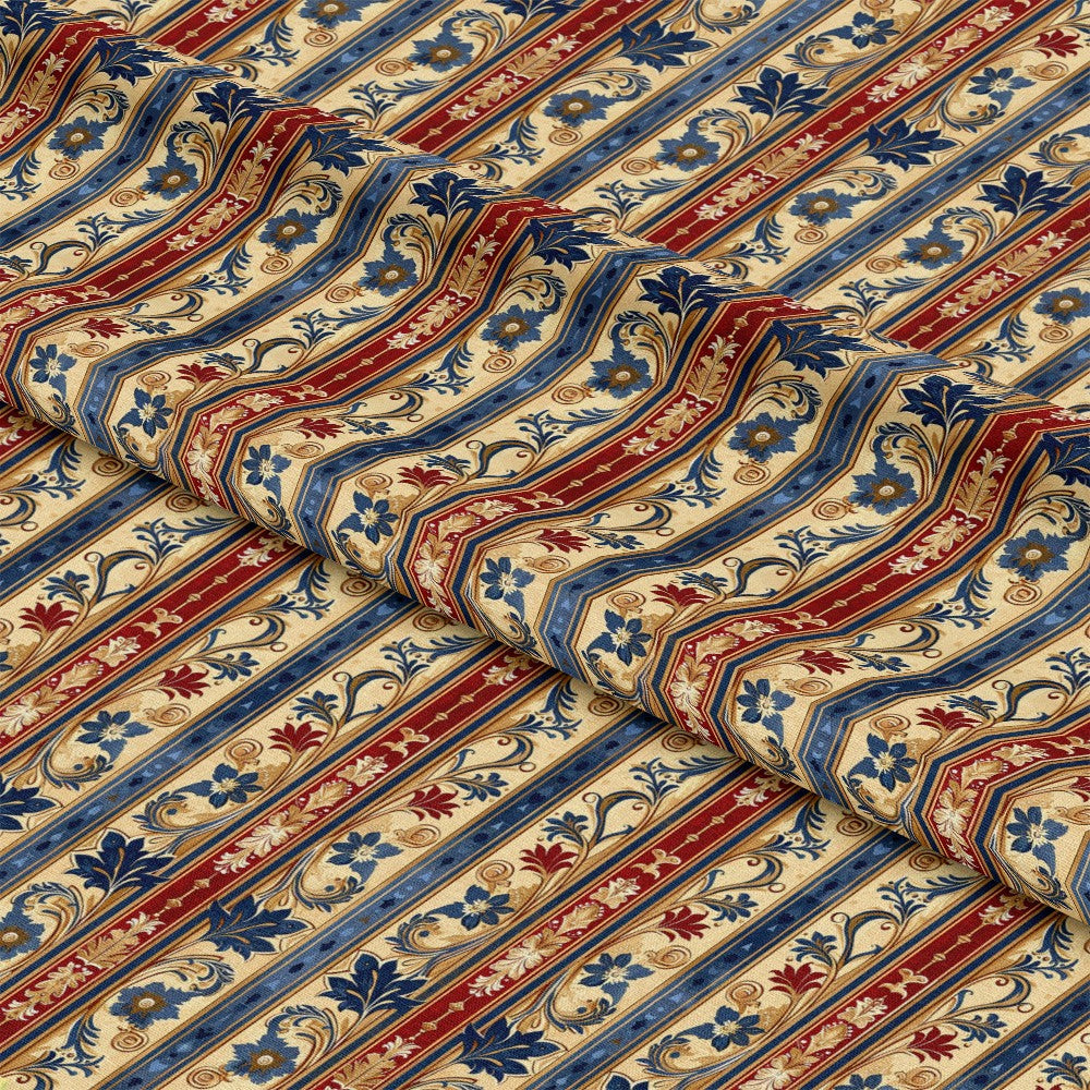 Medieval French Pattern 6 Quilting Cotton Fabric