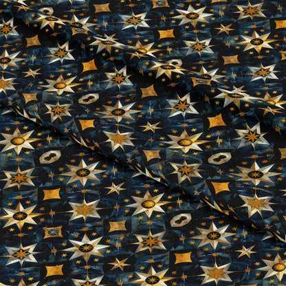 Baroque Celestial Pattern 2 Quilting Cotton Fabric