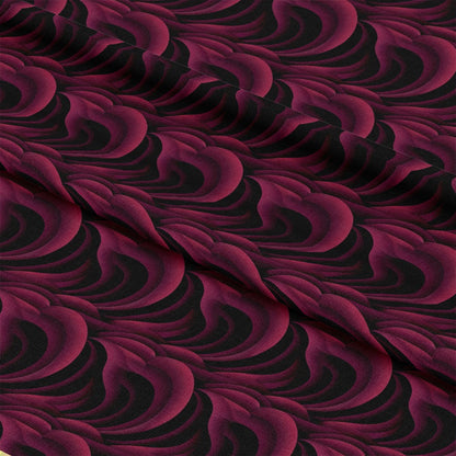 Burgundy Abstract Pattern 7 Quilting Cotton Fabric