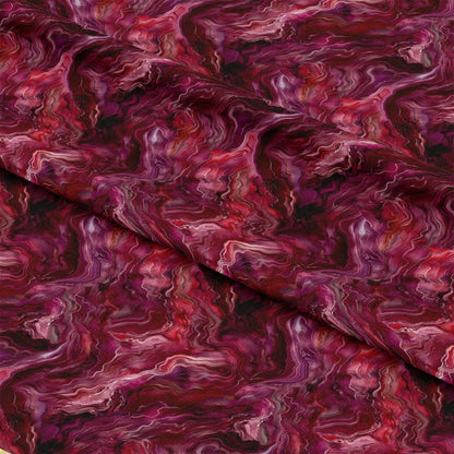 Burgundy  Abstract Pattern 3 Quilting Cotton Fabric
