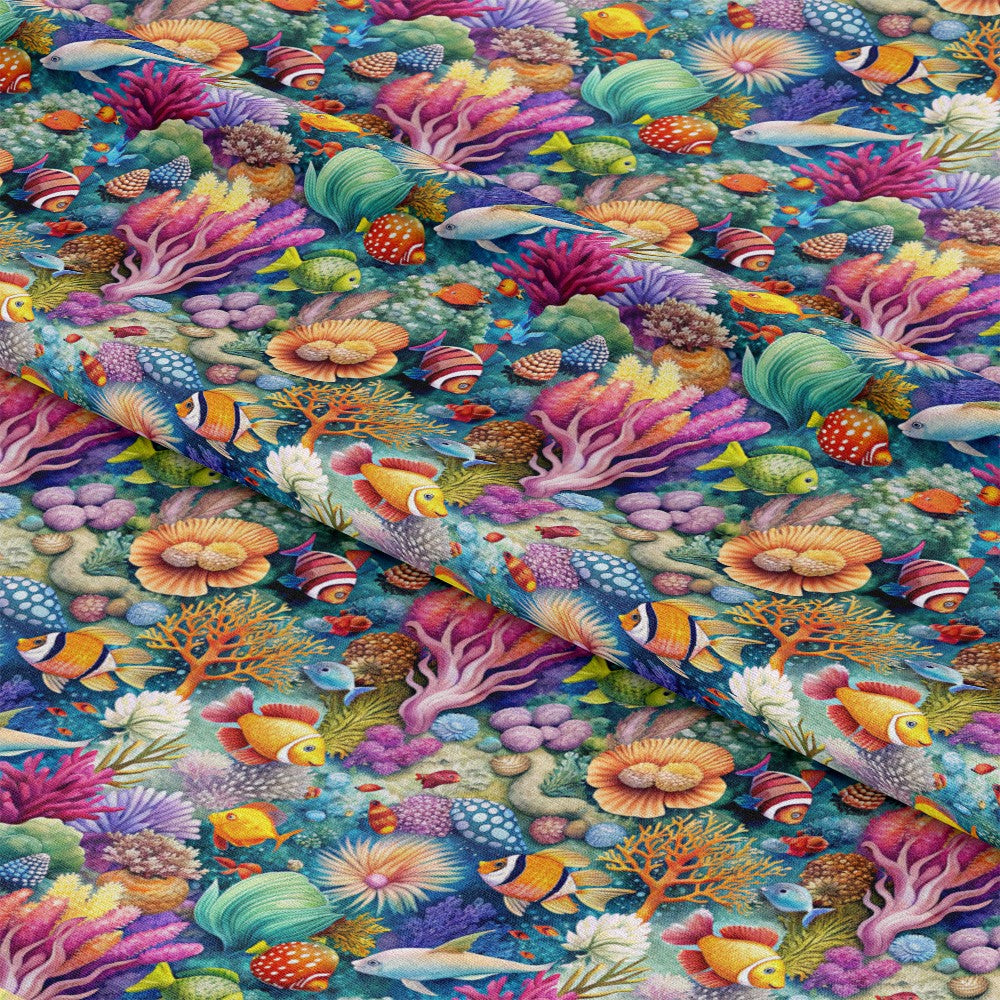 Magical Sea Pattern 22 Quilting Cotton Fabric