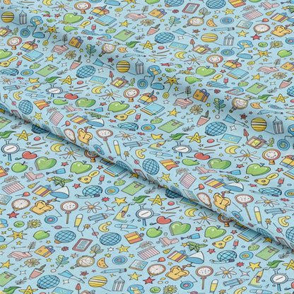 Back to School Pattern 13 Quilting Cotton Fabric