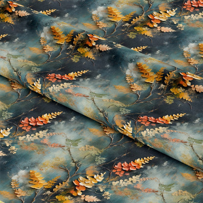 Tropical Autumn Pattern 11 Quilting Cotton Fabric