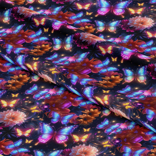 Fantasy Butterflies Pattern 5 Quilting Cotton Fabric