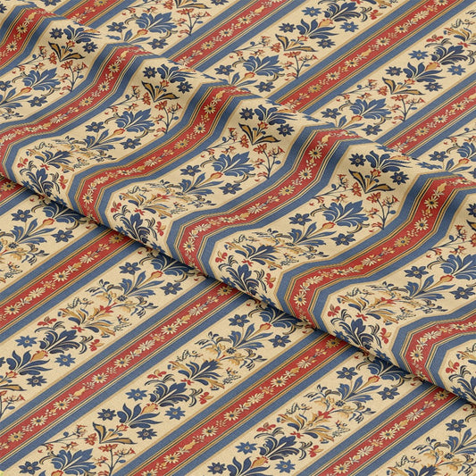 Medieval French Pattern 2 Quilting Cotton Fabric