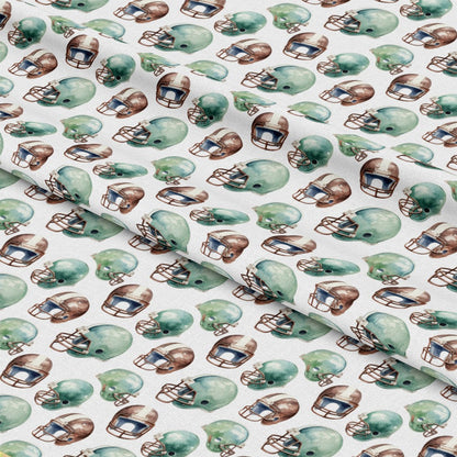 Watercolor Football Pattern 1 Quilting Cotton Fabric