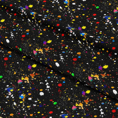 Glitter Paint Splatter Pattern 10 Quilting Cotton Fabric
