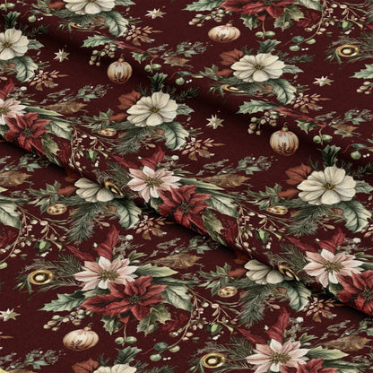 Christmas Pinecones Pattern 7 Quilting Cotton Fabric