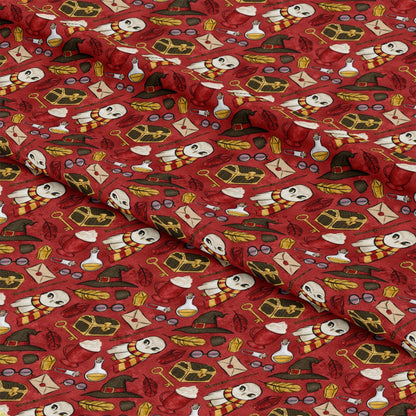 Wizard Magic School Pattern 18 Quilting Cotton Fabric