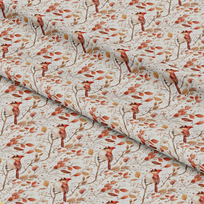 Red Cardinals Pattern 3 Quilting Cotton Fabric