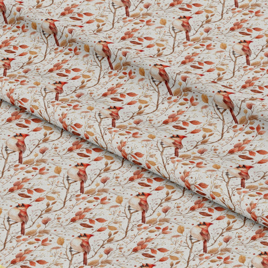 Red Cardinals Pattern 3 Quilting Cotton Fabric