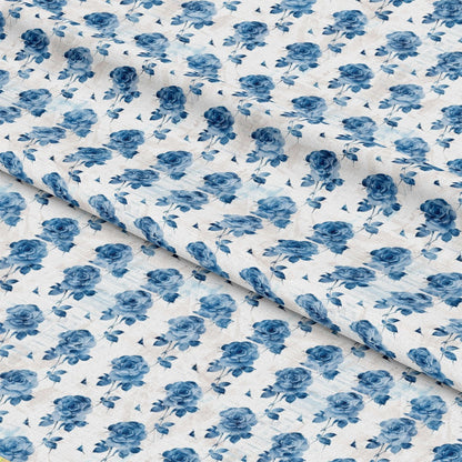 Vintage Farmhouse Blue Pattern 20 Quilting Cotton Fabric