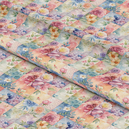 Spring Patchwork Pattern 22 Quilting Cotton Fabric