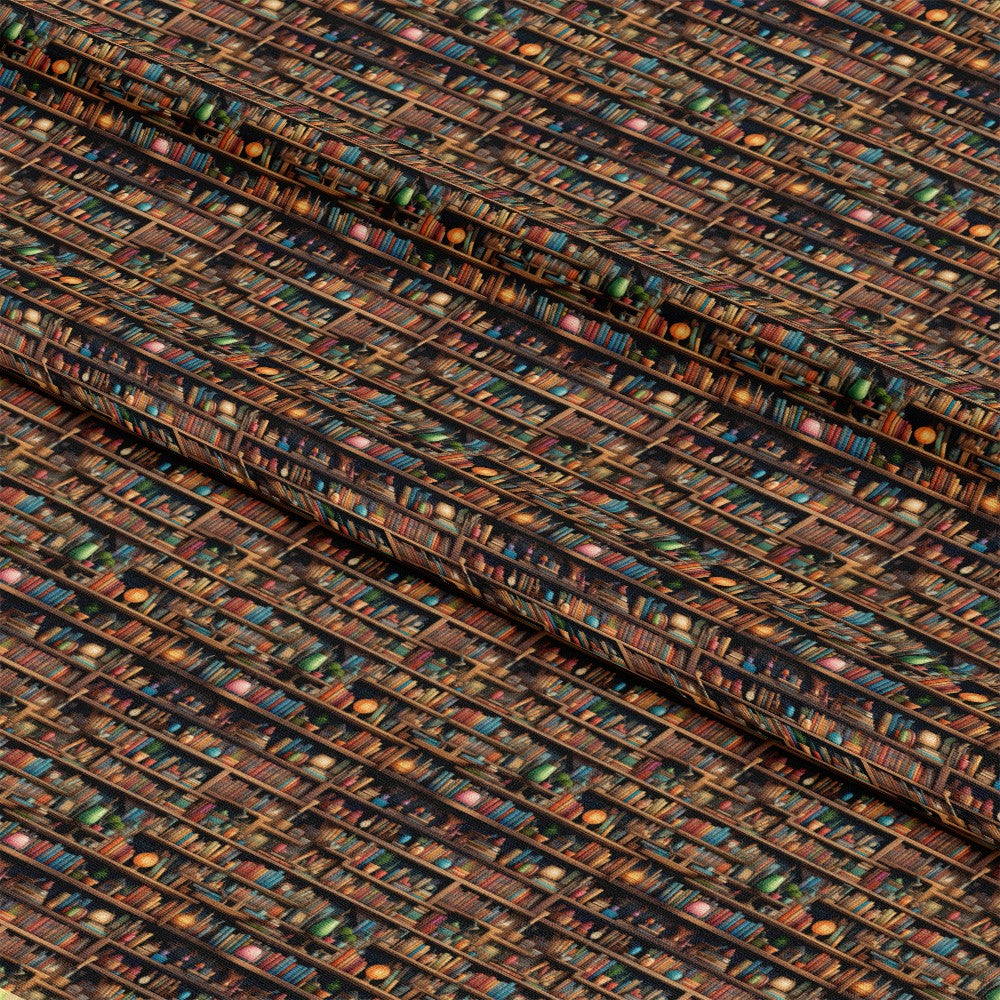 Bookshelf Pattern 1 Quilting Cotton Fabric