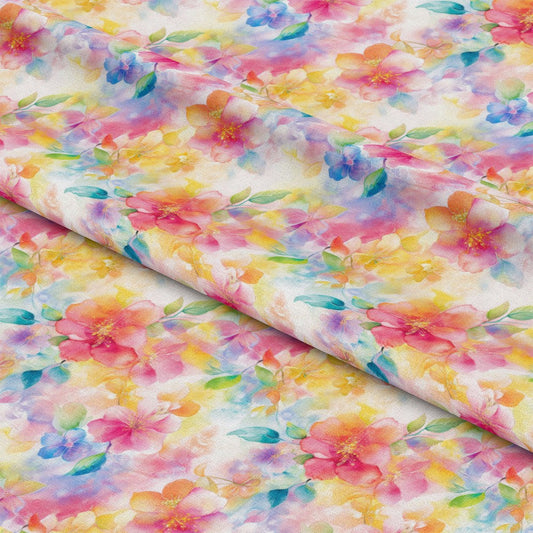 Japanese Floral Pattern 2 Quilting Cotton Fabric