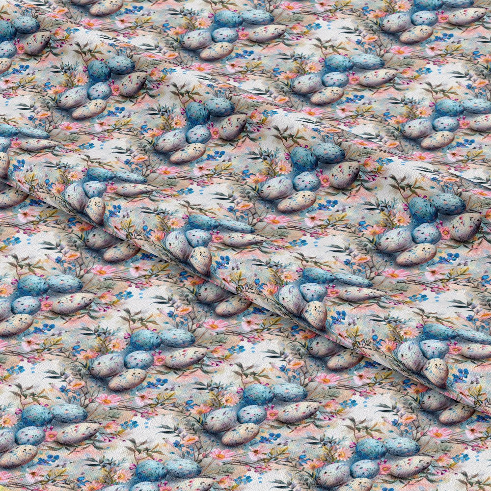 Boho Easter Eggs Pattern 1 Quilting Cotton Fabric