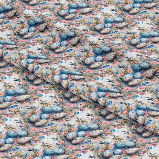 Boho Easter Eggs Pattern 1 Quilting Cotton Fabric