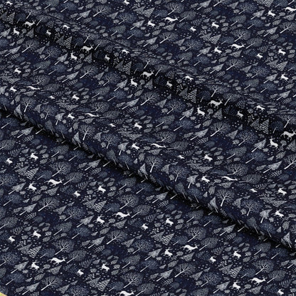 Delft Blue Winter Pattern 1 Quilting Cotton Fabric