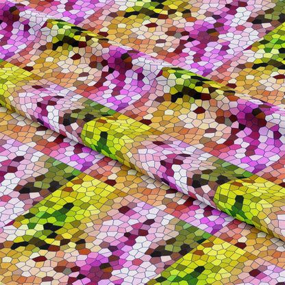 Mosaic Love Pattern 1 Quilting Cotton Fabric