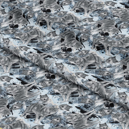 Winter Wolves Pattern 1 Quilting Cotton Fabric