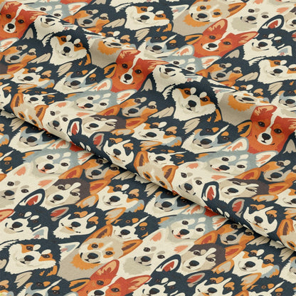 Dog Heads Pattern 3 Quilting Cotton Fabric