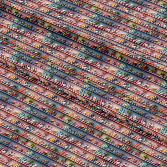 Bookshelf Pattern 11 Quilting Cotton Fabric