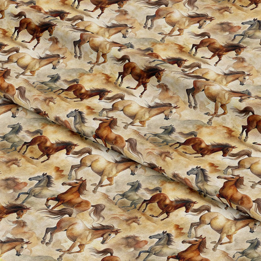Wild Horses Pattern 28 Quilting Cotton Fabric