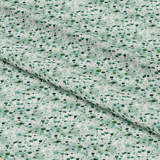 Green Confetti Pattern 11 Quilting Cotton Fabric