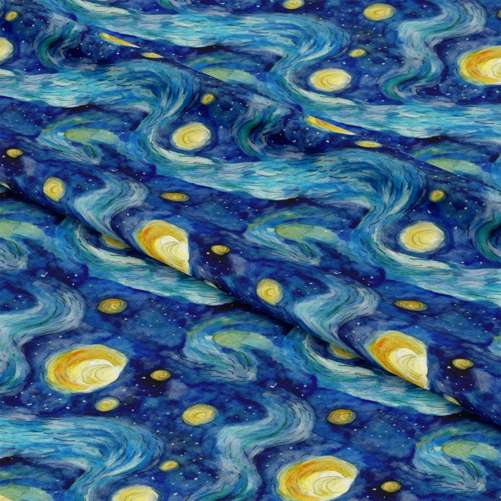 Starry Night Pattern 9 Quilting Cotton Fabric