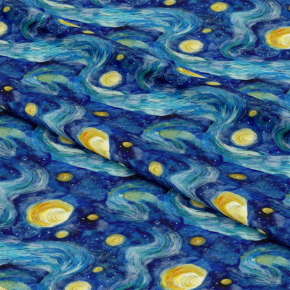 Starry Night Pattern 9 Quilting Cotton Fabric