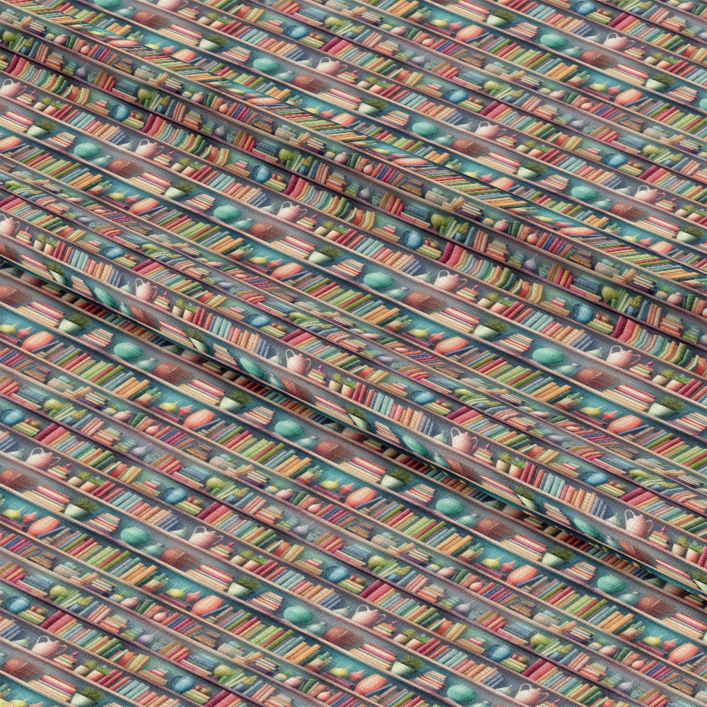 Bookshelf Pattern 2 Quilting Cotton Fabric