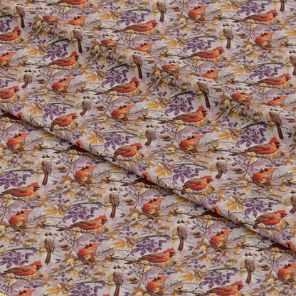 Red Cardinals Pattern 10 Quilting Cotton Fabric