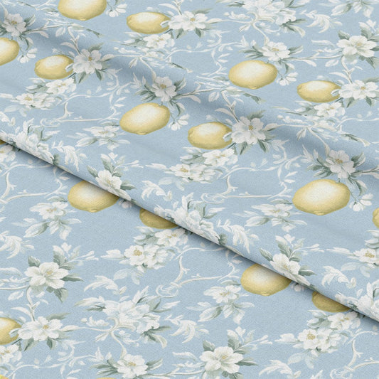 Lemon Floral Shabby Chic Pattern 7 Quilting Cotton Fabric