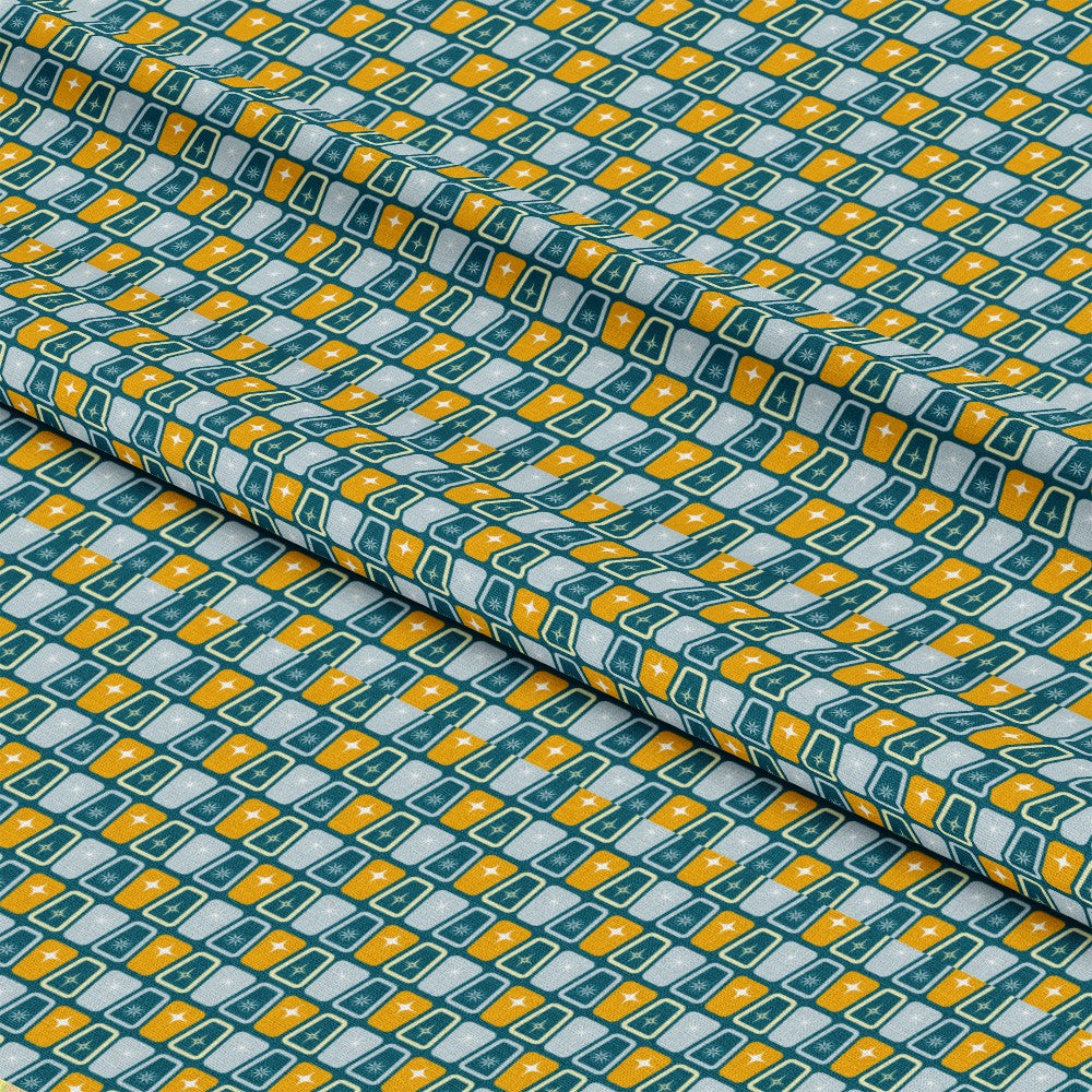 Atomic Starbursts Pattern 9 Quilting Cotton Fabric