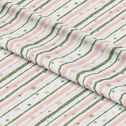 Sweet Pink Christmas Pattern 4 Quilting Cotton Fabric
