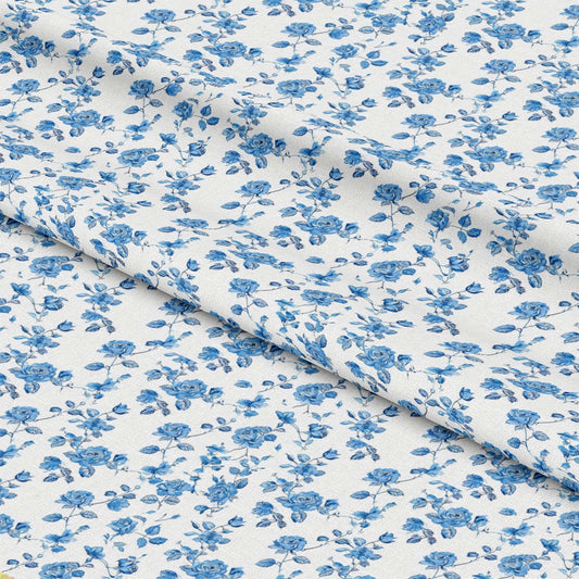 Vintage Farmhouse Blue Pattern 13 Quilting Cotton Fabric