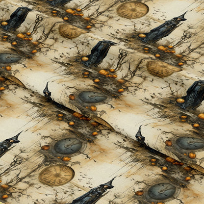 Witchy Halloween Pattern 6 Quilting Cotton Fabric