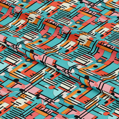 Groovy Boho Hippie Pattern 3 Quilting Cotton Fabric