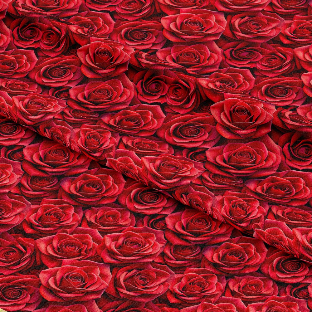Realistic Flowers Pattern 45 Quilting Cotton Fabric