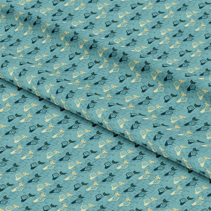 Atomic Kitty Pattern 4 Quilting Cotton Fabric