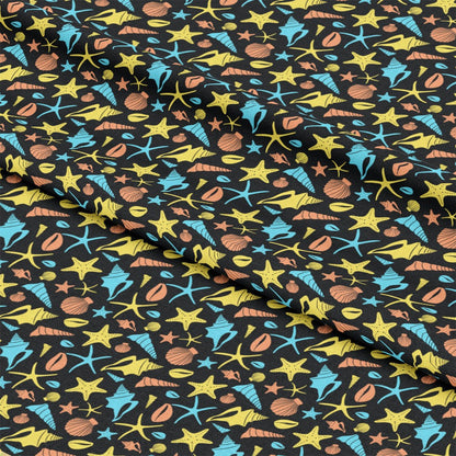Boho Sea Shells Pattern 2 Quilting Cotton Fabric